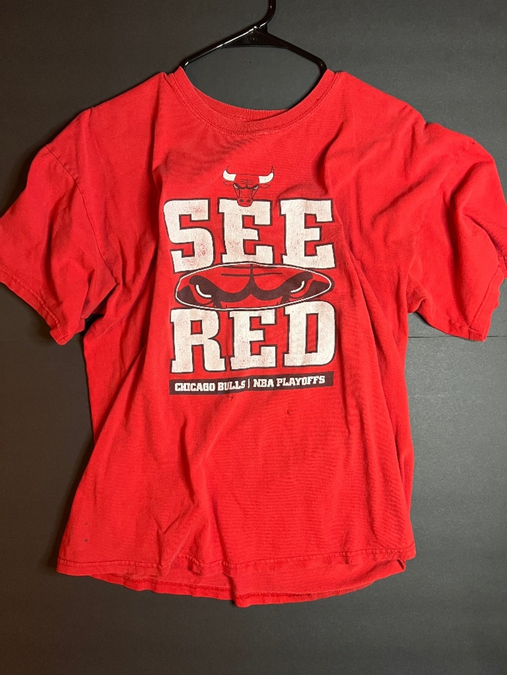 Vintage Gildan Chicago Bulls NBA Playoffs 'See Red' Tee